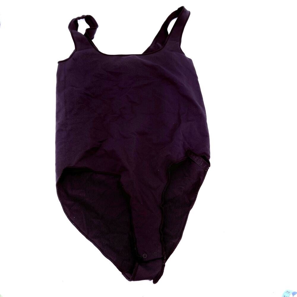 Skims Square Neck Black Onyx Bodysuit Size Small / Medium